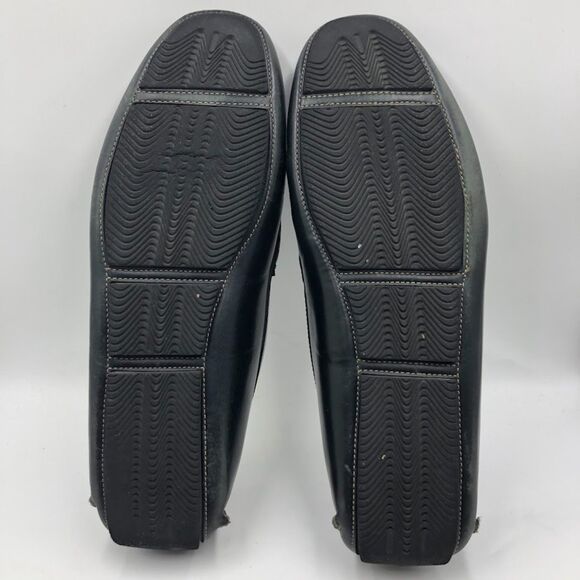 Peter Millar Men's Black Leather Slip On Loafers Driving Shoes Size 11.5M Brazil - Picture 11 of 13